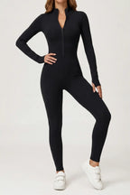 AeroFit Uzun Kollu Siyah Tulum Activestun