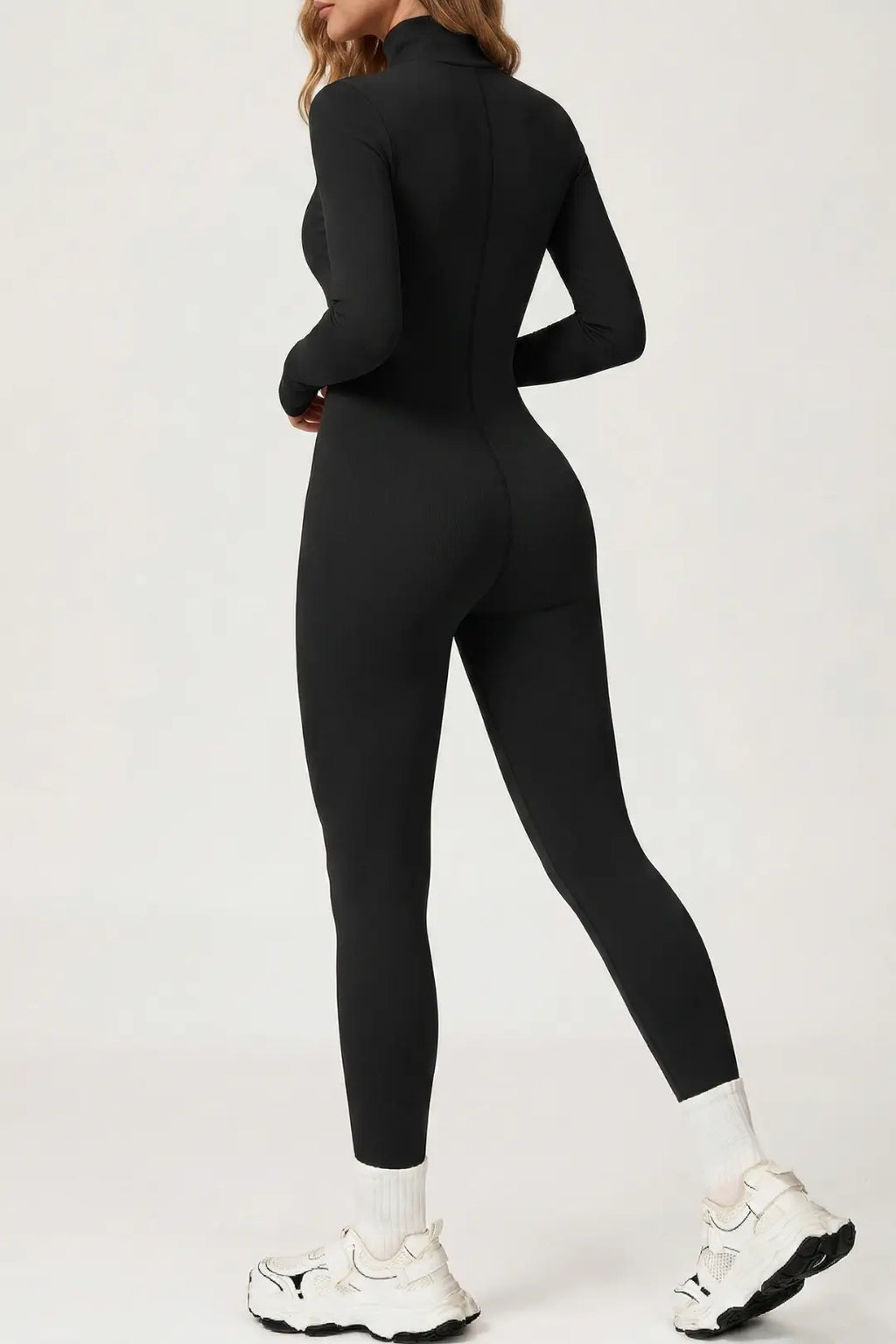 AeroFit Uzun Kollu Siyah Tulum Activestun